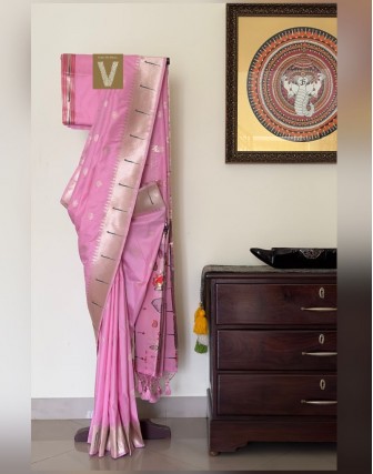 Paithani soft silk sarees-VPAI-2238