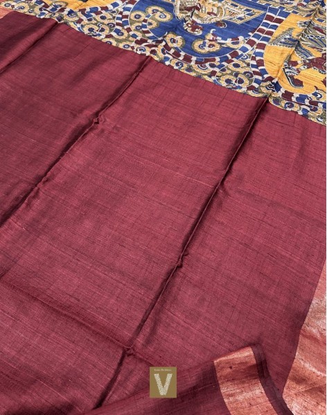 Tussar silk sarees-VTSR-2382