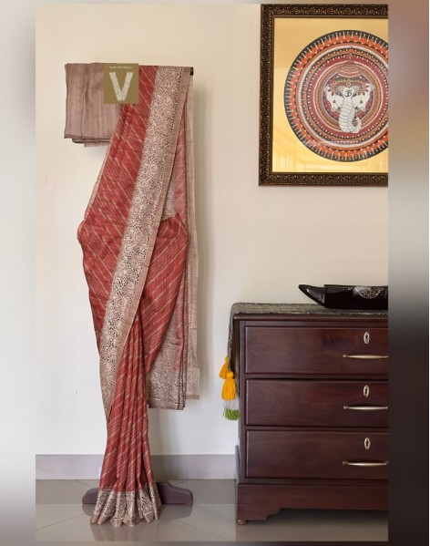 Semi tussar sarees-VSTS-2474