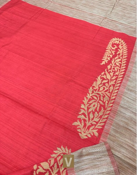 Semi Raw silk sarees-VSRW-1809