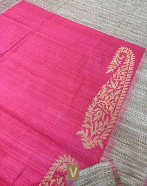 Semi Raw silk sarees-VSRW-1812