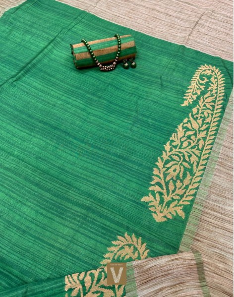 Semi Raw silk sarees-VSRW-1813