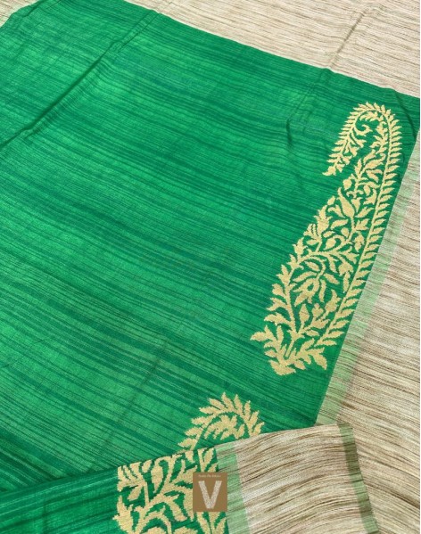 Semi Raw silk sarees-VSRW-1813