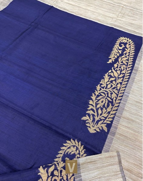 Semi Raw silk sarees-VSRW-1814