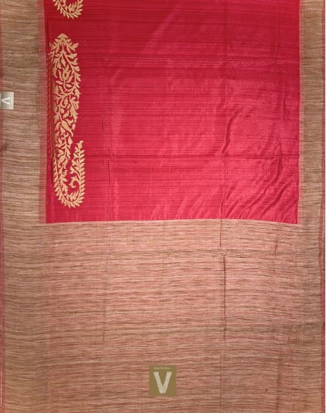 Semi Raw silk sarees-VSRW-1809