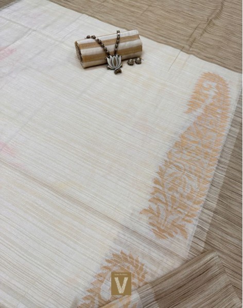Semi Raw silk sarees-VSRW-1810