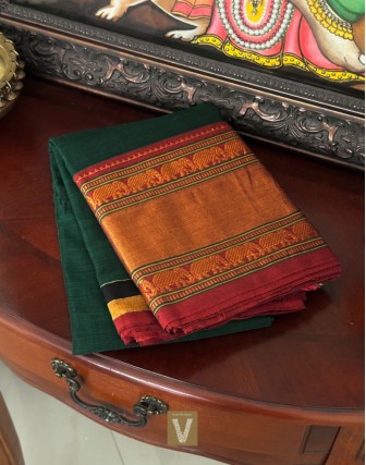 Handloom soft cotton saree-VHSS-2347