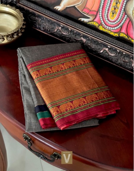 Handloom soft cotton saree-VHSS-2351