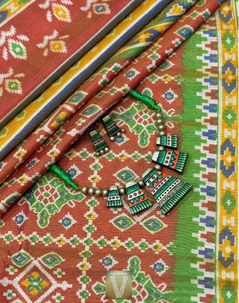 Patola Silk cotton sarees-VPSC-2270