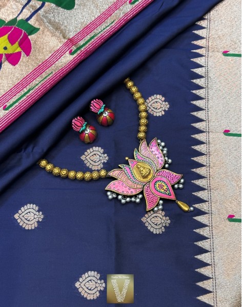 Paithani soft silk sarees-VPAI-2240