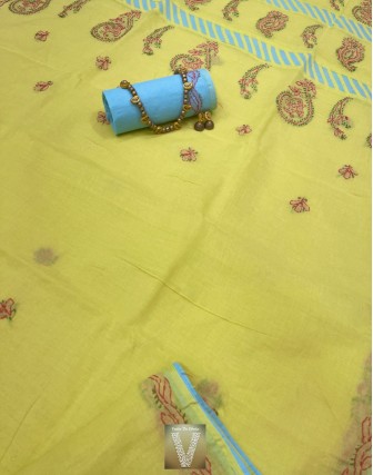 Lucknowi cotton sarees-vapq-2183