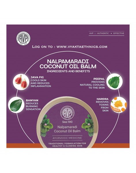 NALPAMARADI COCONUT OIL BALM - Traditional formulation for healthy and glowing skin