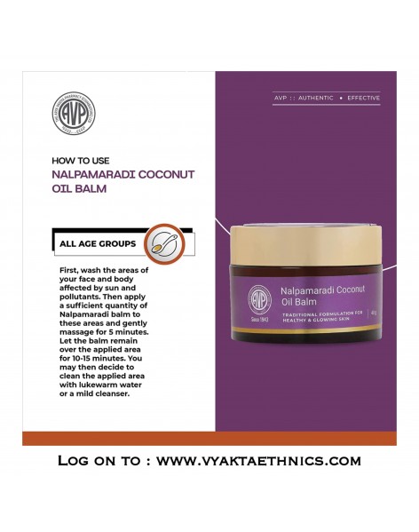 NALPAMARADI COCONUT OIL BALM - Traditional formulation for healthy and glowing skin