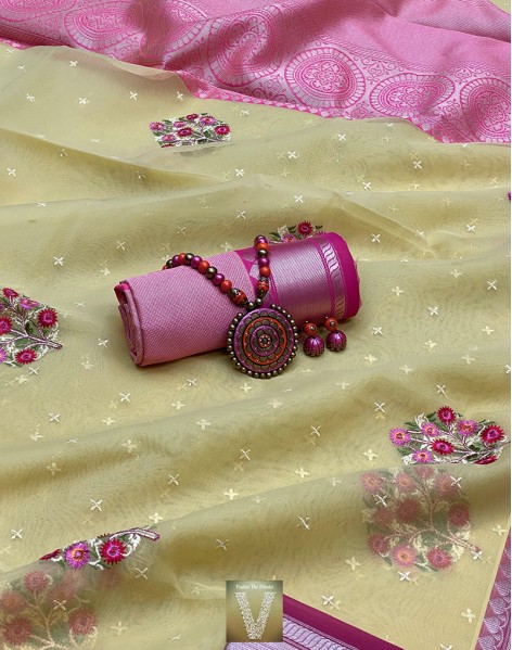 Sale Organza sarees-VOGS-01