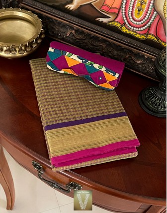 Handloom cotton saree-VHLC-2102
