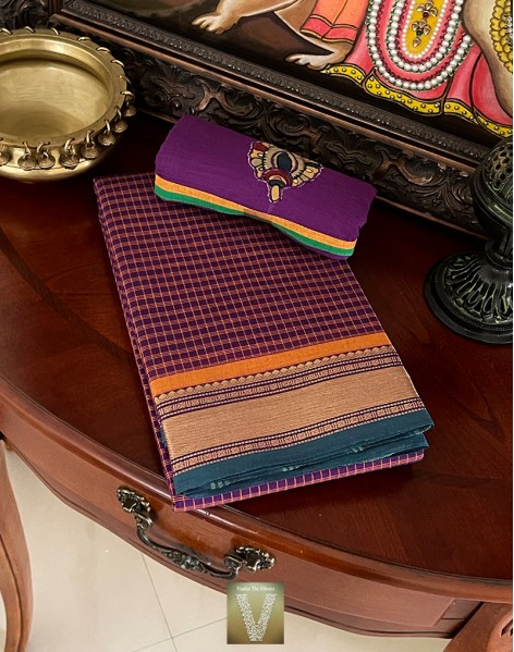 Handloom cotton saree-VHLC-2106