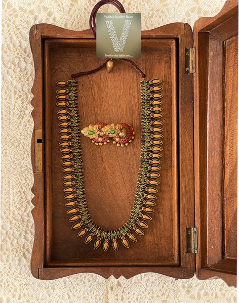 Antique gold terracotta jewellery-VTCJ-01