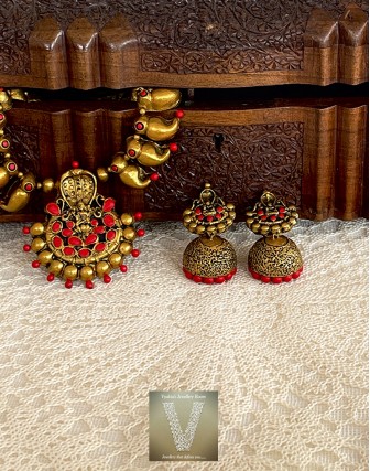Antique gold terracotta jewellery-VTCJ-03