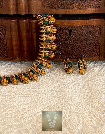 Antique gold terracotta jewellery-VTCJ-04