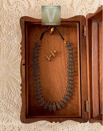 Antique gold terracotta jewellery-VTCJ-09