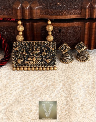 Antique gold terracotta jewellery-VTCJ-17