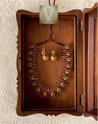 Antique gold terracotta jewellery-VTCJ-44