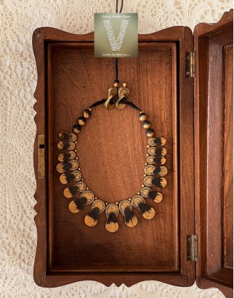Antique gold terracotta jewellery-VTCJ-52