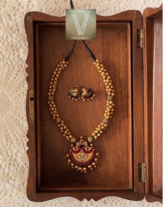 Antique gold terracotta jewellery-VTCJ-55