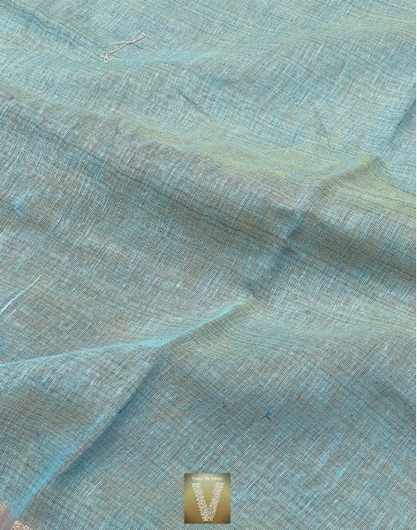 Jute linen silk saree-VJLN-1892
