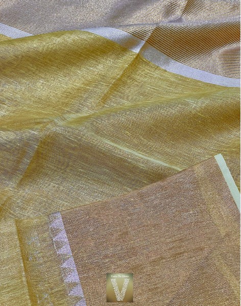 Linen tissue saree-VLNT-1166 (SOLD)