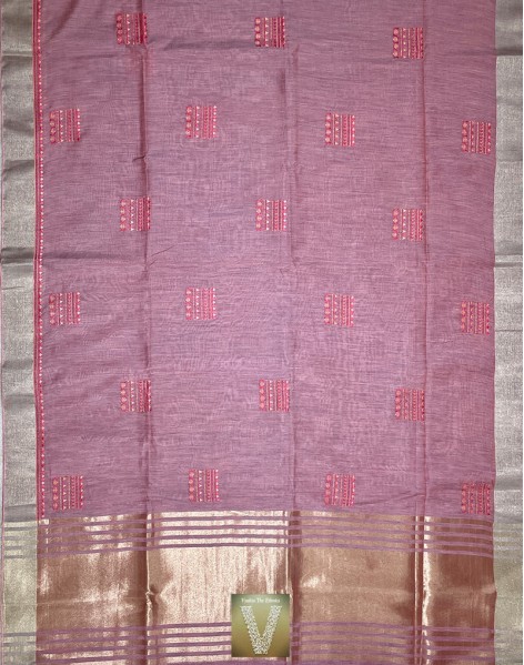 Linen silk saree-VLNS-1557 (SOLD)