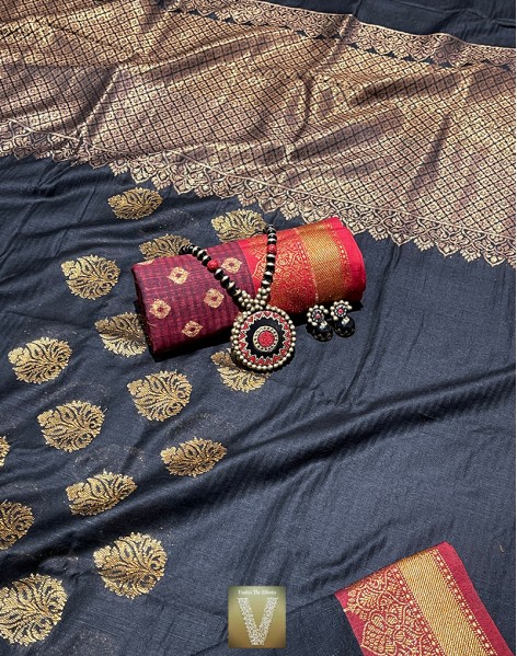 Silk cotton sarees-VSCS-1849