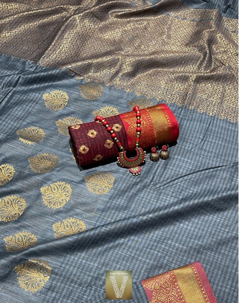 Silk cotton sarees-VSCS-1853