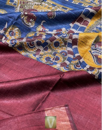 Tussar silk sarees-VTSR-1754